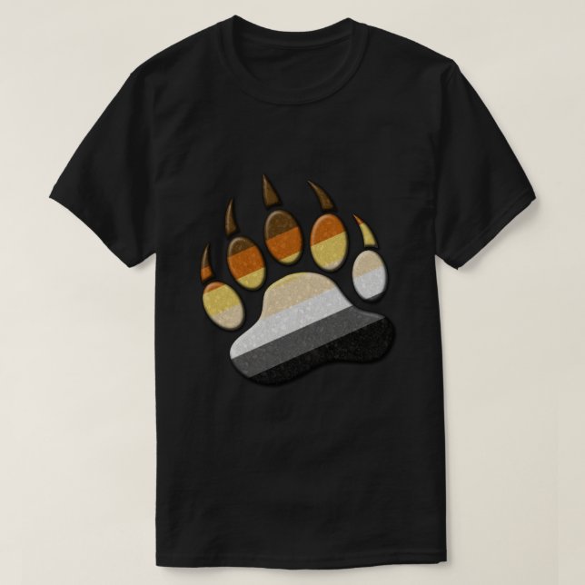 Gay Bear Pride Paw  Classic T-Shirt (Design Front)