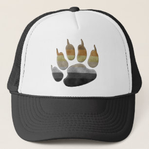 Gay Bear Pride Paw Trucker Hat