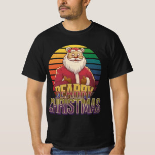 Gay Bear Pride Santa Bear Christmas T-Shirt