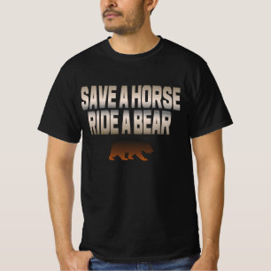Gay Bear Pride Save a Horse Ride A Bear T-Shirt