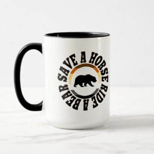 GAY BEAR SAVE A HORSE RIDE A BEAR MUG