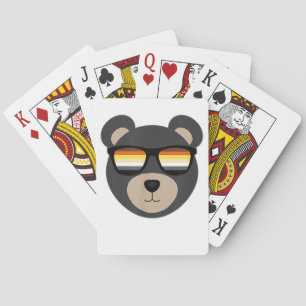 Gay Bear Sunglasses logo  Playing Cards