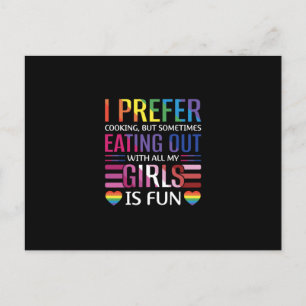 Gay Bisexual Pride Flag LGBTQ Announcement Postcard