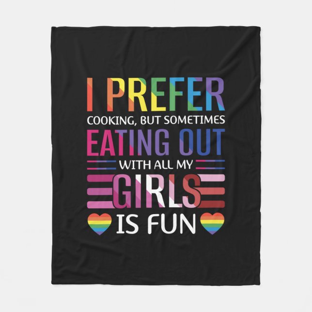 Gay Bisexual Pride Flag LGBTQ Fleece Blanket (Front)