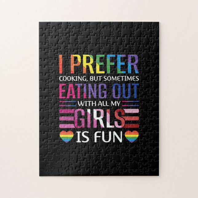Gay Bisexual Pride Flag LGBTQ Jigsaw Puzzle (Vertical)