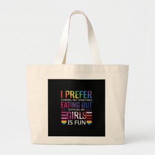 Gay Bisexual Pride Flag LGBTQ Large Tote Bag