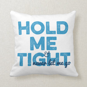 Gay Blue Hold Me Tight Personalised Cushion