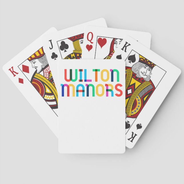 Gay-Borhood Pride - Wilton Manors  Playing Cards (Back)