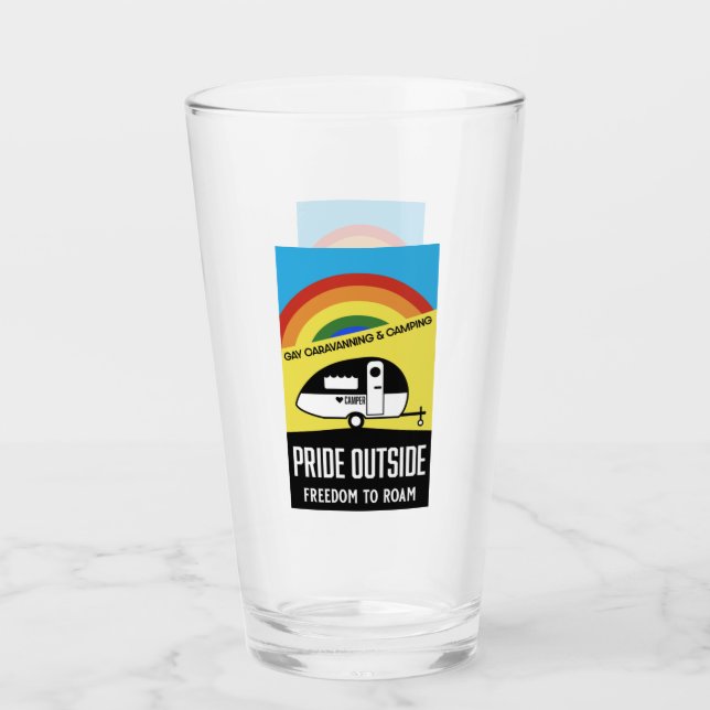 Gay caravan camping  glass (Front)