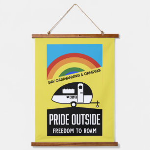 Gay caravan camping hanging tapestry