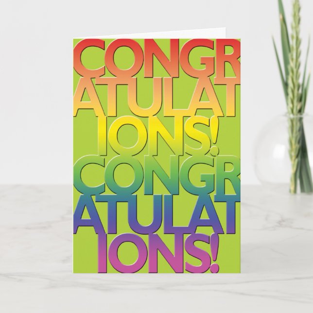 Gay Cards - Congrads 01 (Front)