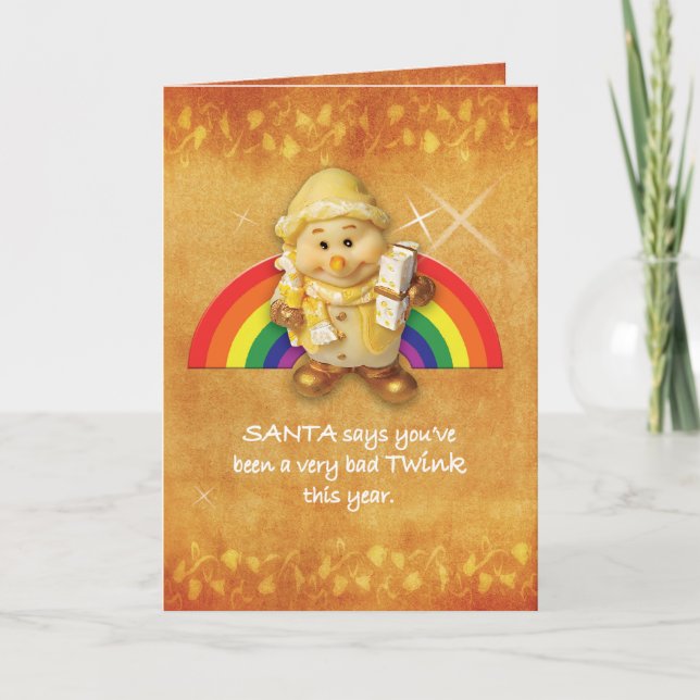 Gay Cards - Xmas Elf 01 (Front)