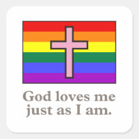 Gay Christian flag slogan