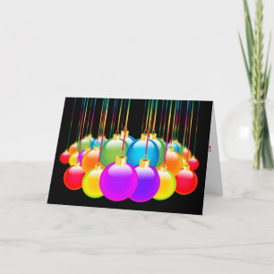 Gay Christmas Holiday Xmas Diversity Rainbow Colou Card
