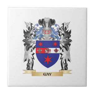 Gay Coat of Arms - Family Crest Tile