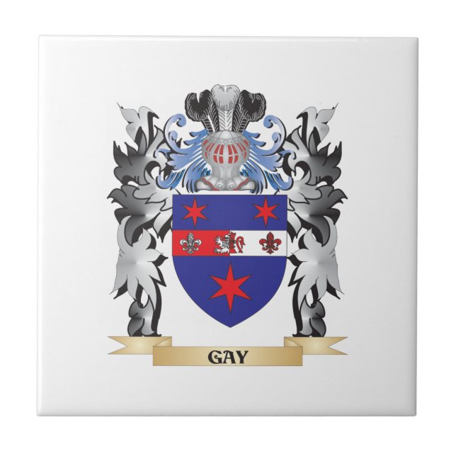 Gay Coat of Arms - Family Crest Tile (Front)