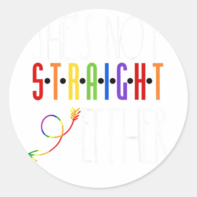 Gay Couple Matching Outfit Lesbian Couple Gay Prid Classic Round Sticker (Front)