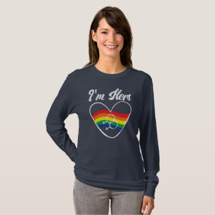 Gay Couples Matching LGBT I'm Hers Gay Pride T-Shirt