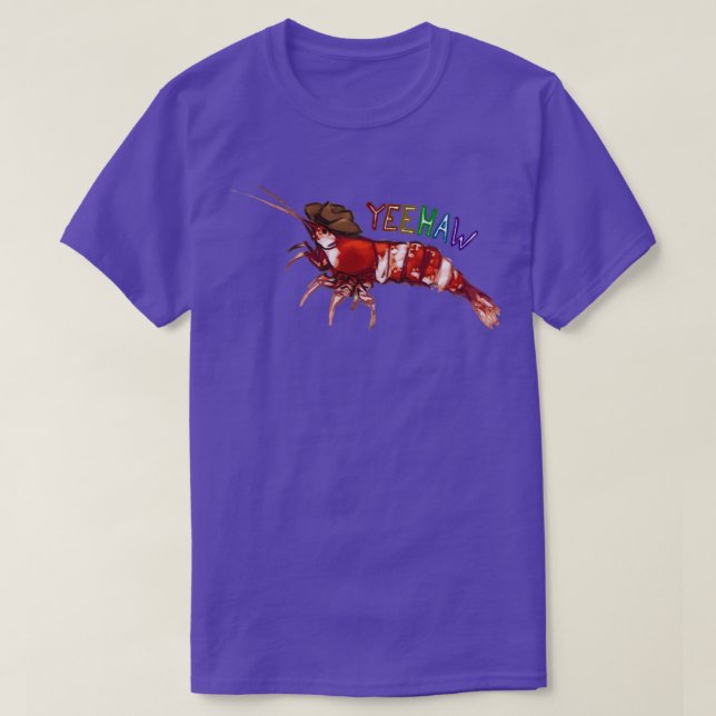 gay cowboy shrimp T-Shirt (Design Front)