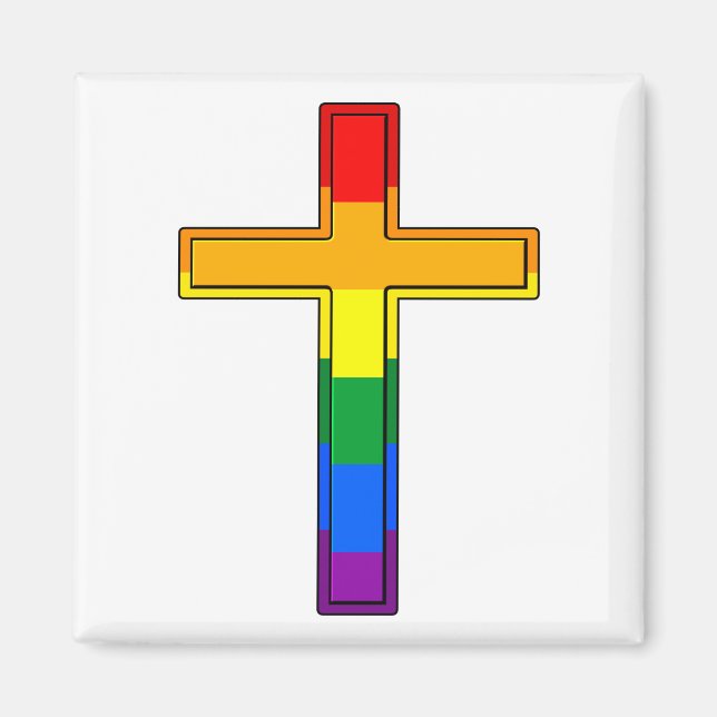 Gay Cross Magnet (Front)
