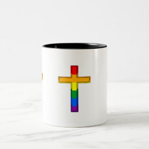 Gay Cross Two-Tone Coffee Mug