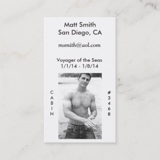 Gay Cruise Card (with back)