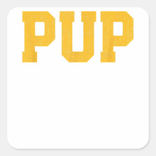 Gay Cruising PUP Rainbow Flag Gay Pride Parade LGB Square Sticker