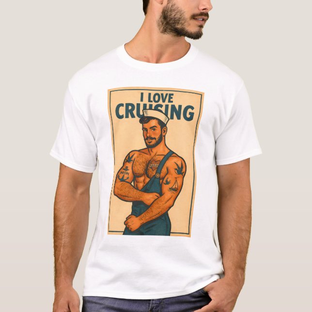 Gay Cruising T-Shirt | Gay Pride for Men | LGBTQ (Front)
