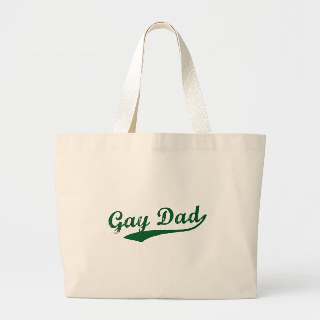 Gay Dad Large Tote Bag (Front)