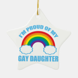 Gay Daughter Ceramic Ornament