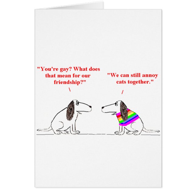Gay Dog Cartoon 45 (Front)