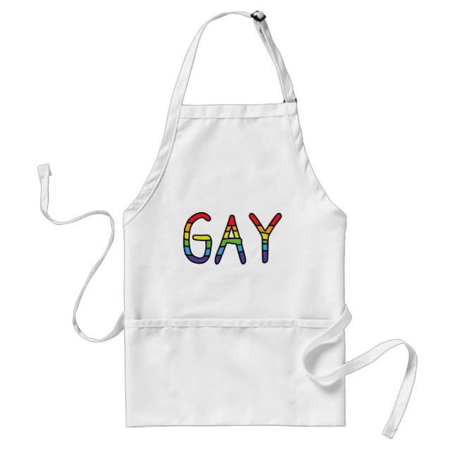 Gay Doodle Design Standard Apron (Front)