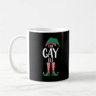 Gay Elf LGTBQ Matching Family Christmas Party Coffee Mug