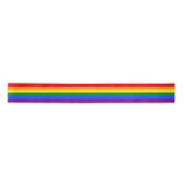 Gay Flag Colours Rainbow 3" Satin Ribbon (Front)