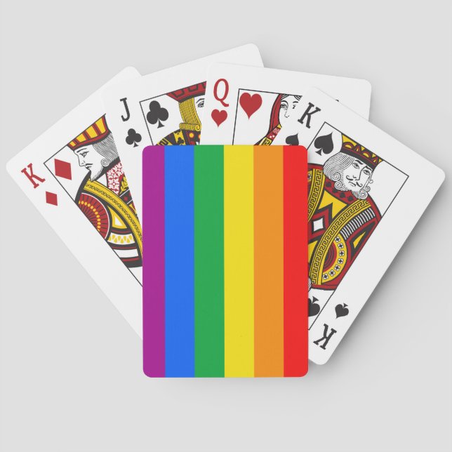 GAY FLAG ORIGINAL -.png Playing Cards (Back)