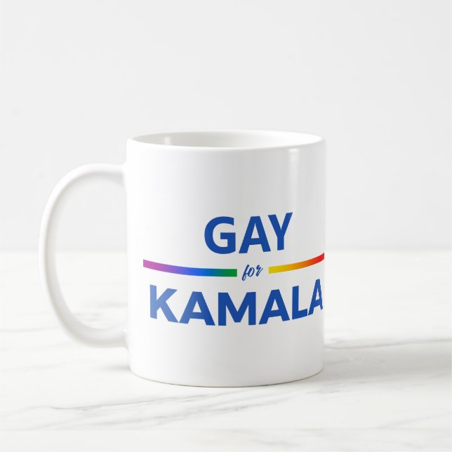 Gay for Kamala Harris Coffee Mug (Left)