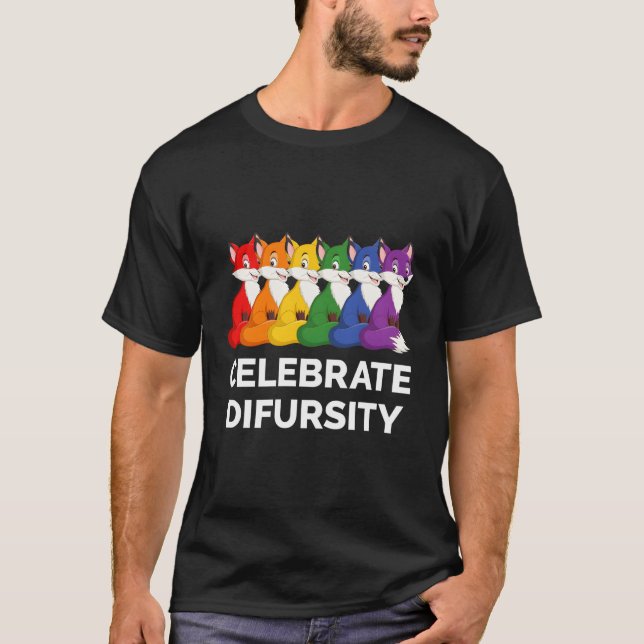 Gay Fox Furry Pride Lgbt Lgbtq Furry Fandom T-Shirt (Front)
