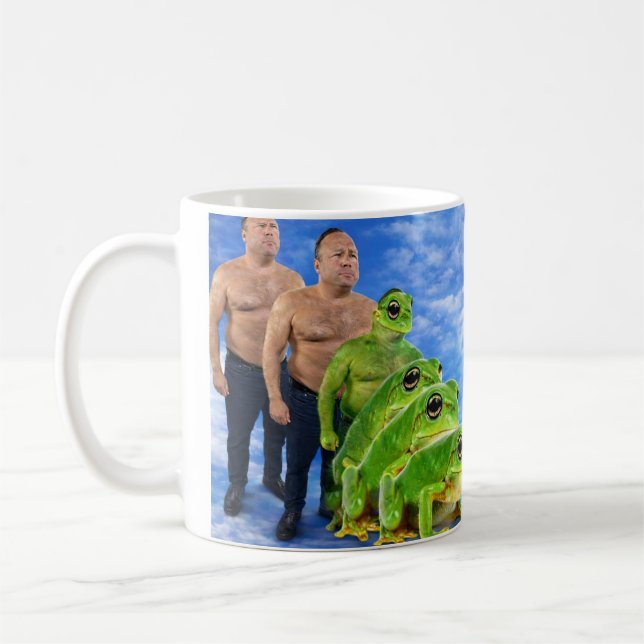 Gay Frog Conspiracy Meme Mug – Satirical Internet  (Left)