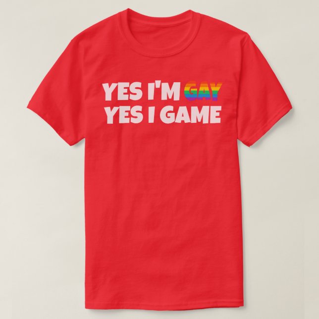 Gay Game  T-Shirt (Design Front)
