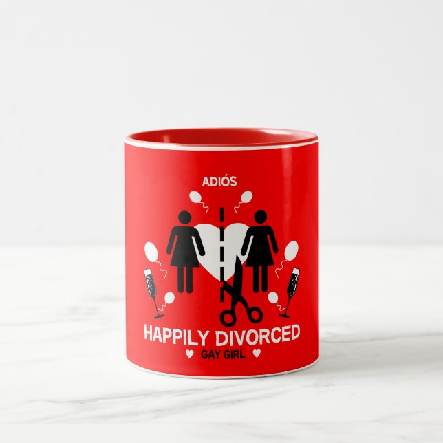Gay Girl Divorce Survivor Mug (Center)
