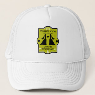 Gay Girls Wedding Anniversary Trucker Hat