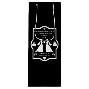 Gay Girls Wedding Anniversary Wine Gift Bag