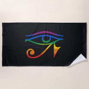 Gay Goth Pride Flag Beach Towel