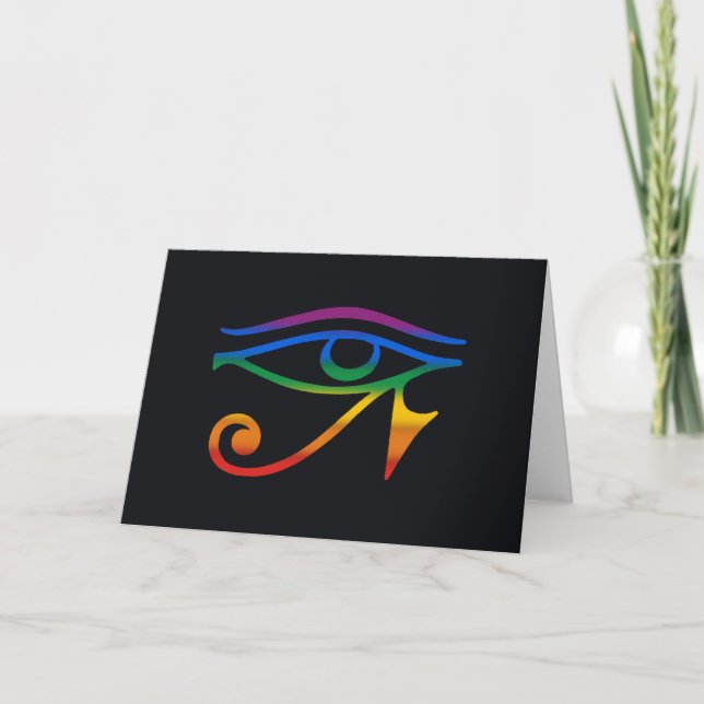 Gay Goth Pride Flag Card (Front)