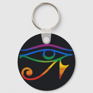 Gay Goth Pride Flag Key Ring