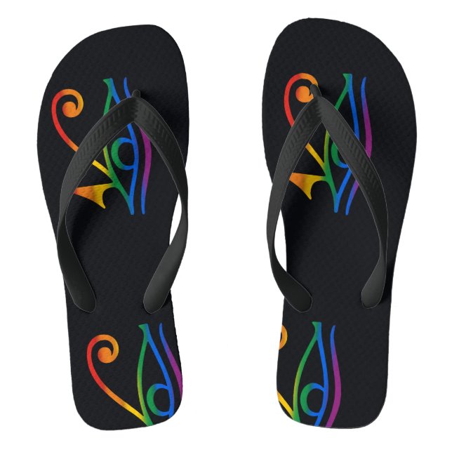 Gay Goth Pride Thongs (Footbed)