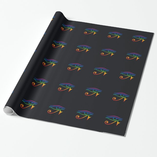 GAY GOTH PRIDE WRAPPING PAPER (Unrolled)