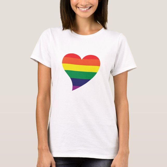 Gay Graphic Tees - Pride Heart_02 (Front)