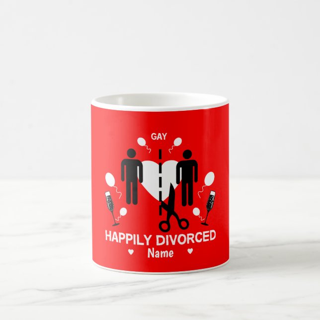 Gay Guy Divorce Party  Coffee Mug (Center)