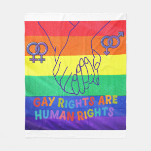 Gay have rights fleece blanket